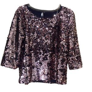 Mono B Sequined Top Size Medium
